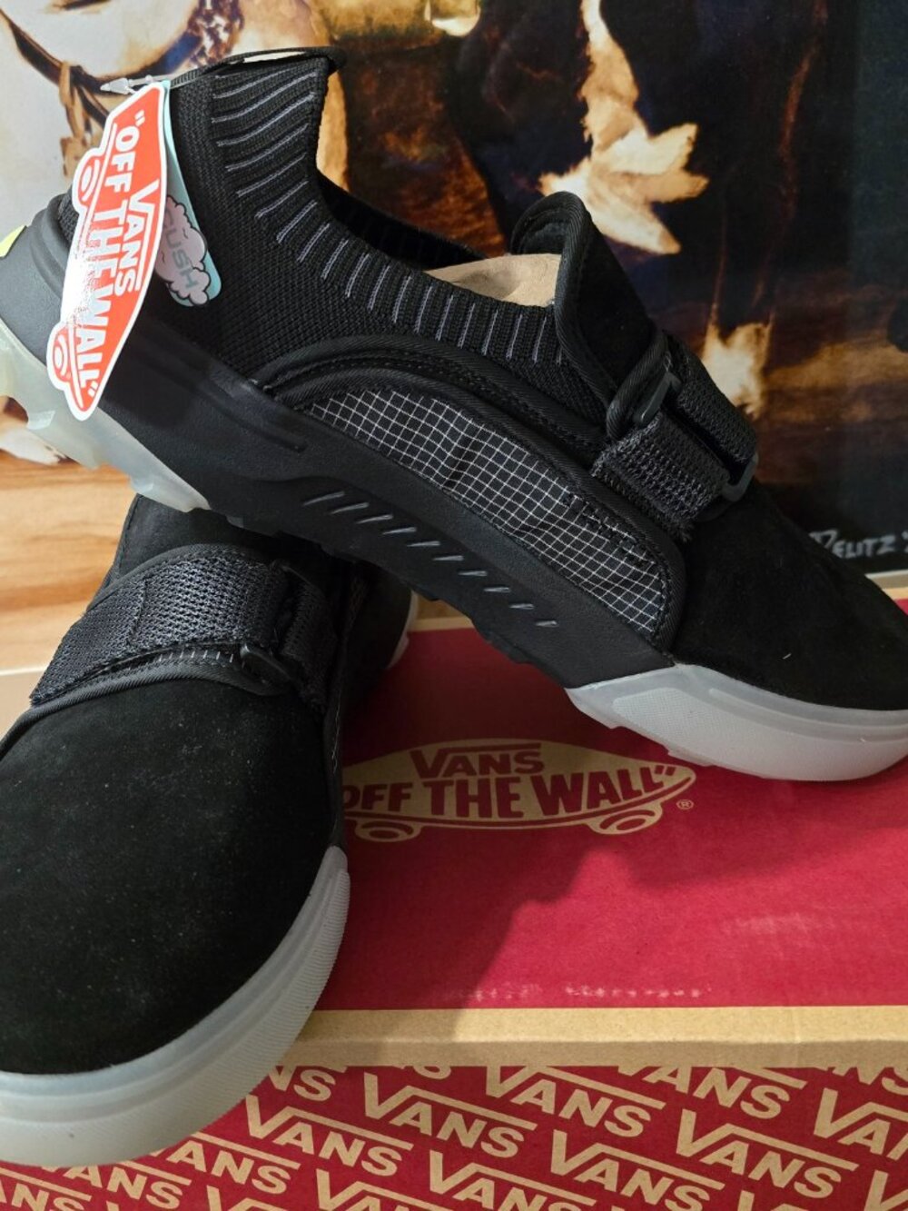 VANS Coast CC Shoes Suede Covert Black/Black VN0A5JMCBKA Slip-On RARE 11 NEW